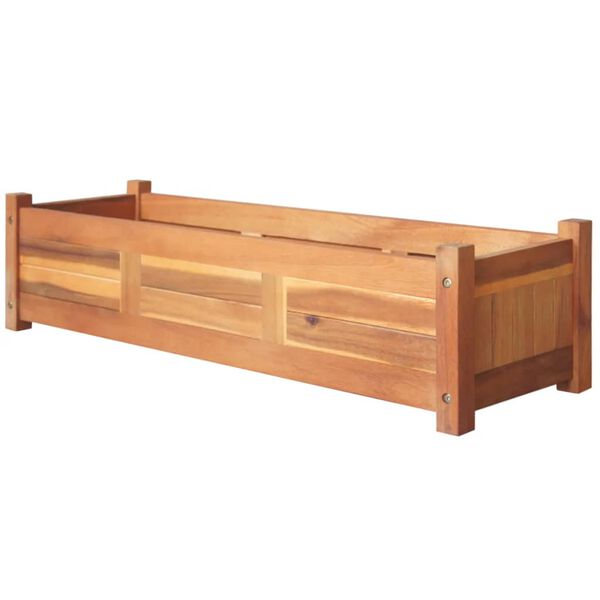vidaXL Raised Bed Set of 2 Brown Acacia wood Large Durable