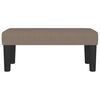 vidaXL Bench Taupe 27.56 x 11.81 x 11.81 in Fabric