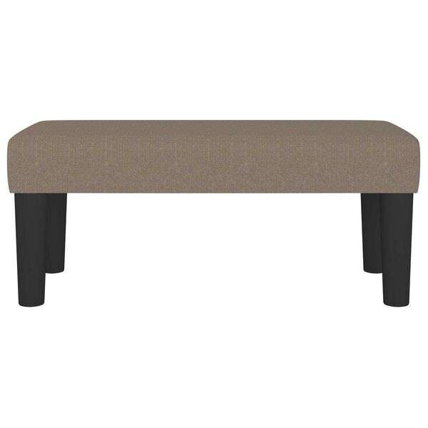 vidaXL Bench Taupe 27.56 x 11.81 x 11.81 in Fabric