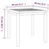 vidaXL 3 Piece Patio Dining Set Solid Wood Teak