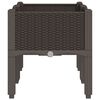 vidaXL Garden Planter Brown Polypropylene Medium Garden Planter