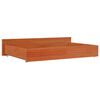 vidaXL Bed Drawer Wax brown Solid pine wood Standard Bed Drawer