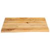 vidaXL Table Top Natural Wood Solid Mango Wood 24 x 24 in Durable