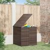 vidaXL Cushion Box Brown Gradient PE Rattan Large Cushion Box