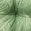 vidaXL Garden Bench Cushion Set of 2 Leaf Pattern Oxford Fabric