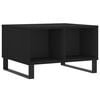 vidaXL Coffee Table Black Engineered wood 23.6 x 19.7 x 14.4 in
