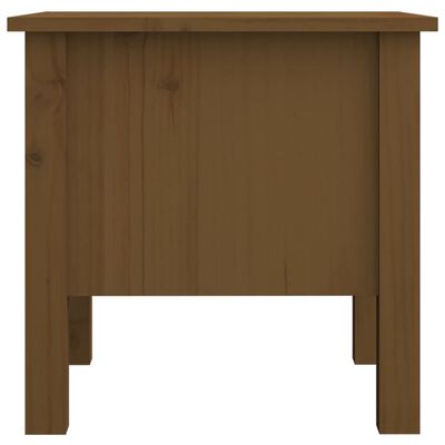 vidaXL Side Table Honey Brown 15.7"x15.7"x15.4" Solid Wood Pine