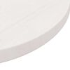 vidaXL Table Top White Solid Pine Wood 24 in diameter Durable