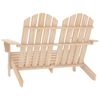 vidaXL Garden Chair Natural Wood Solid Fir Wood Standard Ergonomic