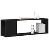 vidaXL TV Cabinet Set Black 39.37 x 9.45 x 24.80 in Engineered Wood