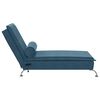 vidaXL Massage Chaise Lounge Blue