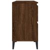 vidaXL Sink Cabinet Brown Oak Engineered wood, metal 31.5x13x23.6