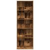 vidaXL Bookcase Old Wood Engineered wood Tall Bookcase Rectangular