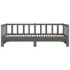 vidaXL Day Bed Grey Solid pinewood 2x Pull-Out Day Bed Rectangular