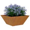 vidaXL Garden Planter 5 pcs Rusty 13.78 x 13.78 x 5.91 in