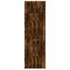 vidaXL Storage Cabinet Smoked Oak 27.6"x16.7"x88.6" Engineered Wood