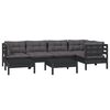 vidaXL Garden Lounge Set Black, Anthracite