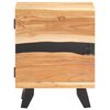 vidaXL Bedside Cabinet Natural Wood Solid Acacia Wood Standard