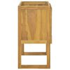 vidaXL Bathroom Cabinet Natural wood Solid teak wood Medium
