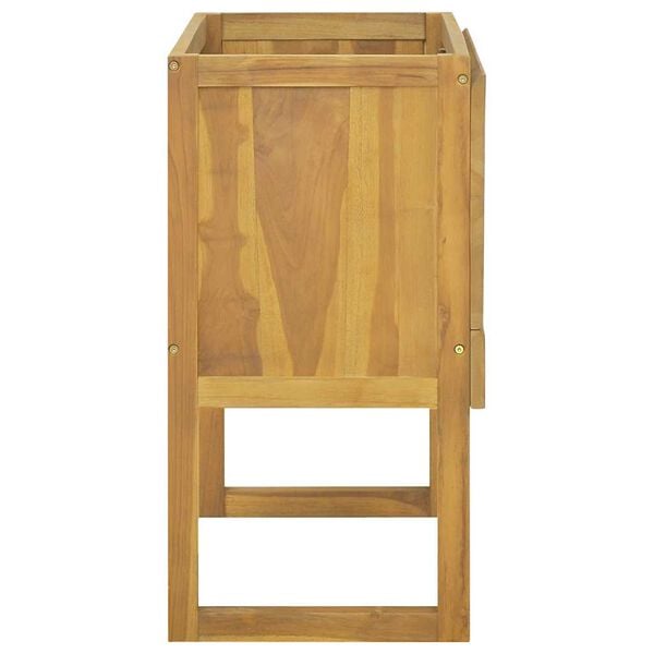 vidaXL Bathroom Cabinet Natural wood Solid teak wood Medium