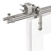 vidaXL Sliding Door Hardware Kit 72.0 " Stainless Steel Silver
