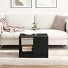 vidaXL Coffee Table Black oak 50 x 50 x 36 cm Engineered wood