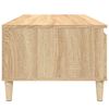 vidaXL Coffee Table Sonoma Oak Engineered Wood, Eucalyptus Wood Medium
