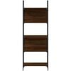 vidaXL Bookshelf Brown oak Engineered wood Tall Bookshelf Rectangular