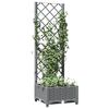 vidaXL Garden Planter Light grey Polypropylene Standard Durable