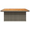 vidaXL Garden Table Grey and brown