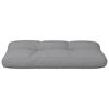 vidaXL Pallet Cushion Gray Polyester 31.5 x 15.7 in
