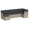 vidaXL Garden Sofa Set Light Grey, Dark Grey