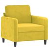 vidaXL Sofa Set Yellow Velvet (100% polyester), metal, textilene, plywood