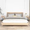 vidaXL Bedside Cabinet Set of 2 White Engineered wood, iron Regular