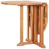 vidaXL Dining Table Natural Teak Solid Teak Wood 47.2 x 27.6 x 29.5 in