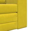 vidaXL Sofa Bed Yellow 38.58 x 27.95 x 32.68 in Velvet