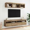 vidaXL TV Wall Cabinet Artisan Oak 31.50 x 11.81 x 15.75 in