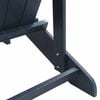 vidaXL Adirondack Chair Navy Blue 32.28 x 29.13 x 36.22 in HDPE