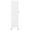 vidaXL Locker Cabinet White Steel Tall Locker Cabinet Rectangular