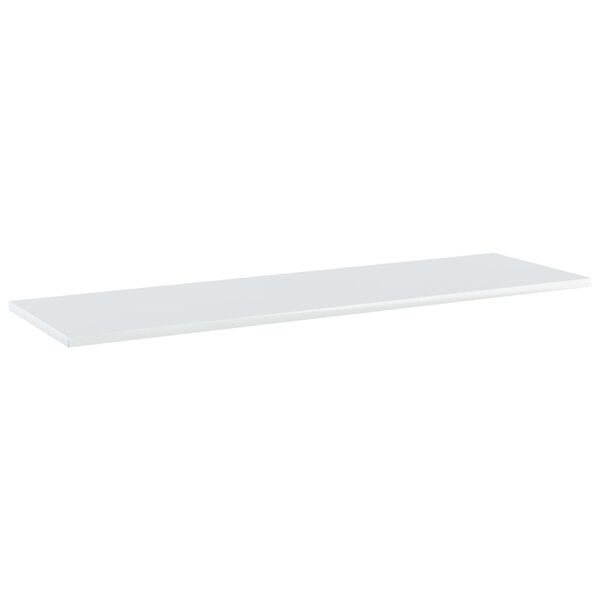 vidaXL Bookshelf Board Set of 4 High gloss white Engineered wood
