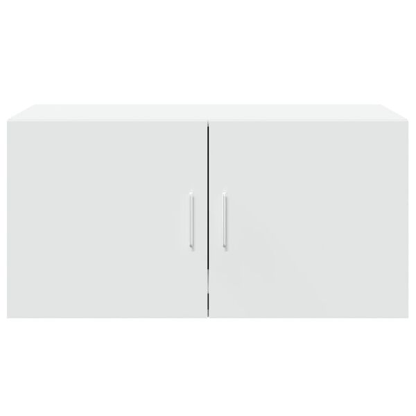 vidaXL Wall Cabinet White Engineered Wood Medium Wall Cabinet