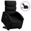 vidaXL Electric Stand Up Recliner Chair Black Faux leather, metal, plywood