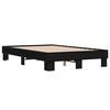 vidaXL Bed Frame Black Engineered wood, Metal, Plywood Small Double