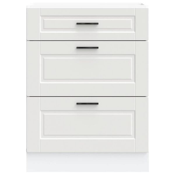 vidaXL Kitchen Base Cabinet White Engineered wood Medium