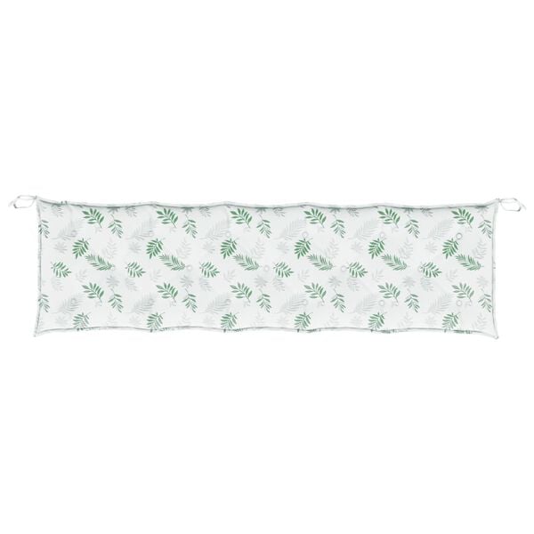 vidaXL Garden Bench Cushion Leaf Pattern Oxford fabric (100% polyester)