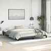 vidaXL Bed Frame Dark Gray Velvet, Plywood, Engineered Wood