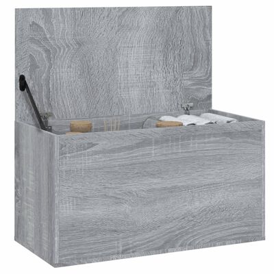 vidaXL Storage Chest Gray Sonoma 33.1"x16.5"x18.1" Engineered Wood