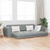 vidaXL Sofa Bed Light Grey 96.46 x 30.71 x 30.31 in Velvet