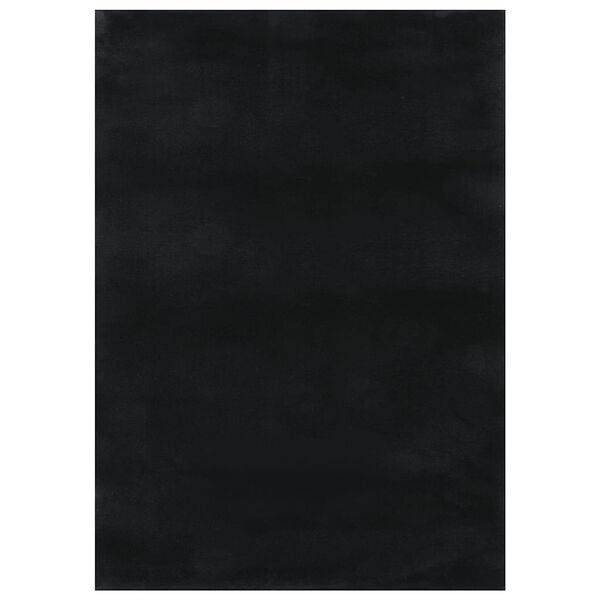 vidaXL Shaggy Rug Black Polyester 78.7 x 108.3 in Shaggy Rug