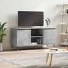 vidaXL TV Cabinet Concrete Grey Engineered Wood, Iron Medium TV Cabinet